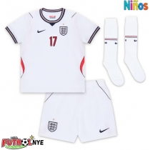 Camiseta Inglaterra Morgan Rogers #17 Primera Equipación para niños Mundial 2026 manga corta (+ pantalones cortos)